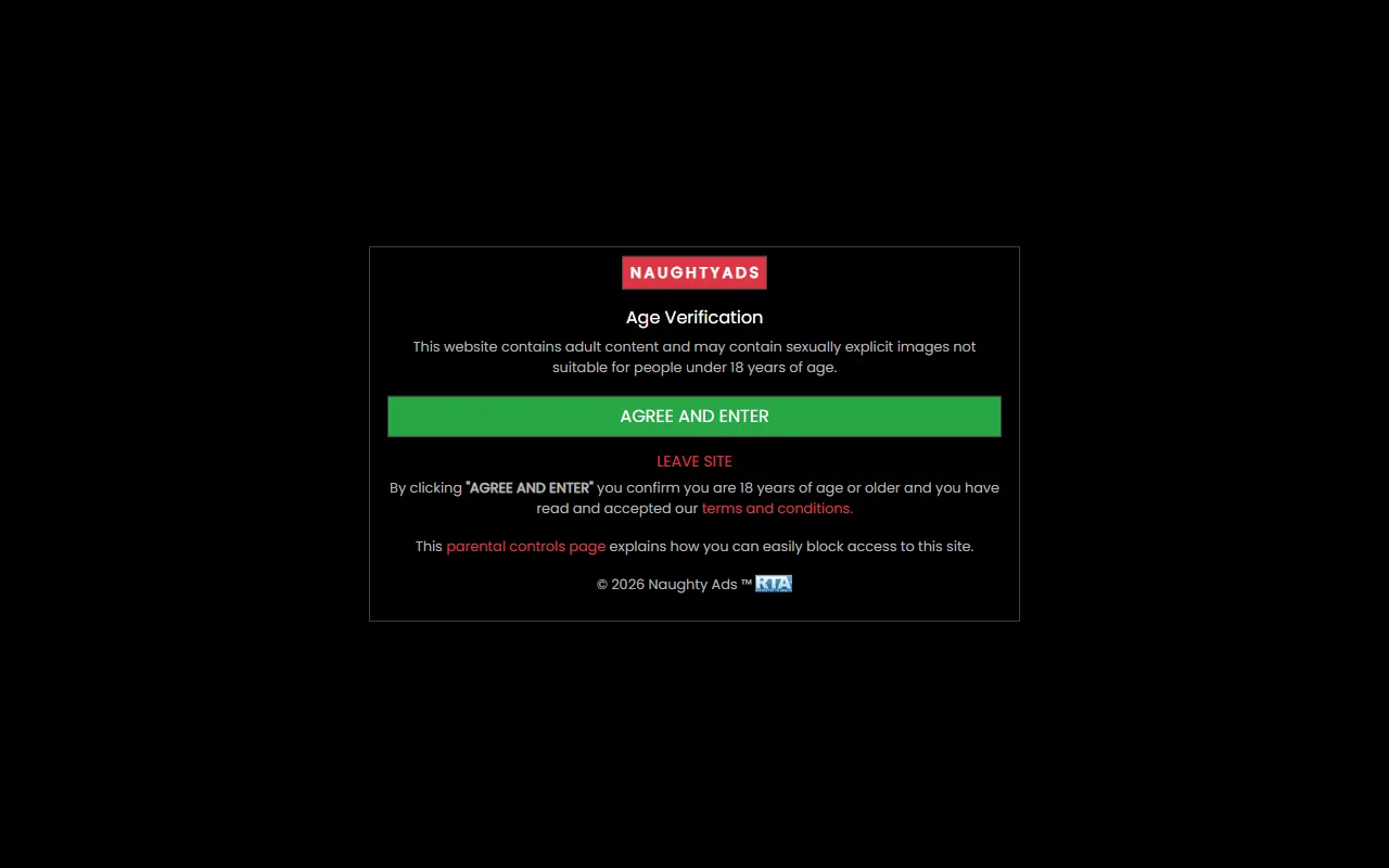 Screenshot of Naughtyads